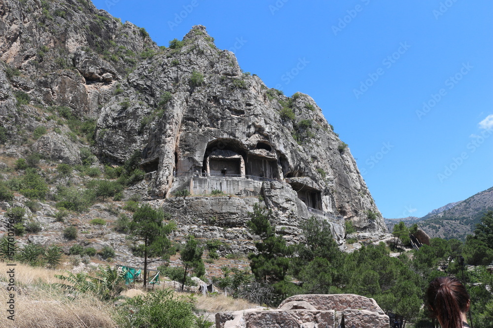 Pontic Kings Rock Tombs in the mountains of Amasya