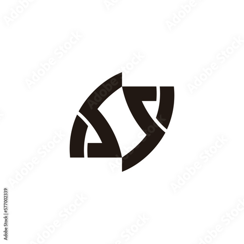 Free Download number 69 linked geometric line logo vector - GFXLoad