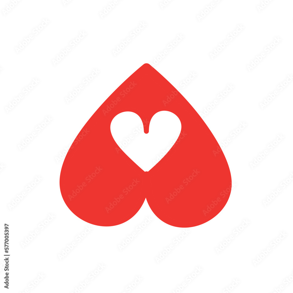 Obraz premium heart, love, icon,color, vector, illustration, design, logo, template, flat, trendy,collection