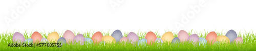 Banner 28 Ostereier Bunt In Wiese