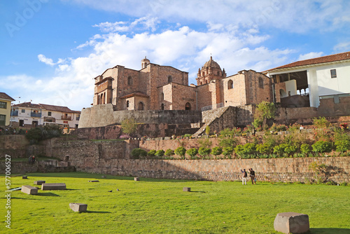 Convent of Santo Domingo Church, Built over the Coricancha, the Temple of the Sun of the Incas, Historic Center of Cusco, Peru, South America photo