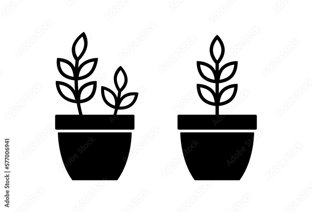 Plant vector icon on white background Plant vector icon on white background