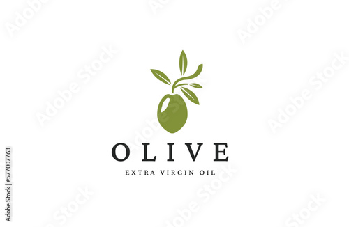 Olive logo icon design template flat. Natural extra virgin oil. beauty, cosmetic and food