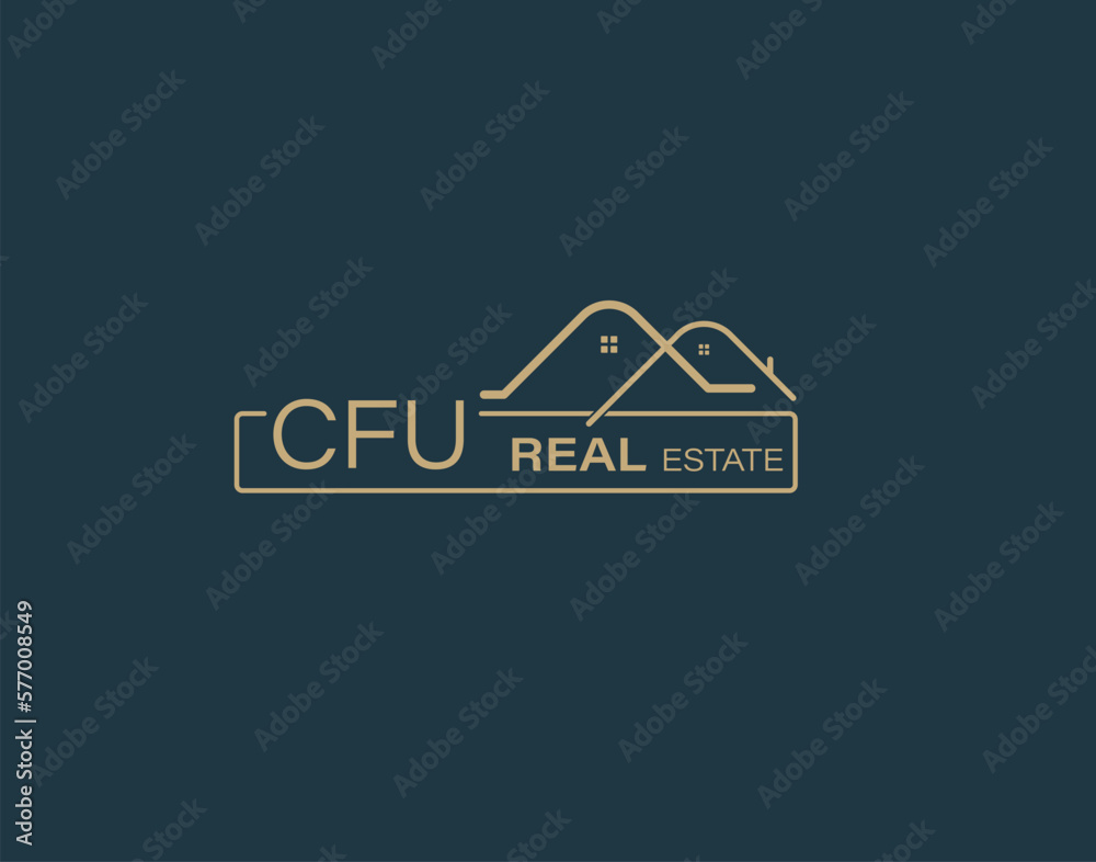 CFU Real Estate and Consultants Logo Design Vectors images. Luxury Real Estate Logo Design