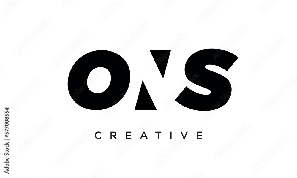 ONS letters negative space logo design. creative typography monogram vector ONS letters negative space logo design. creative typography monogram vector