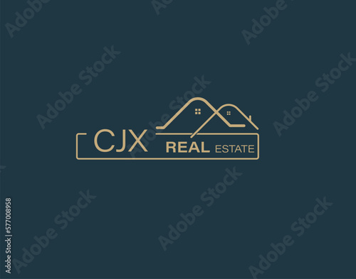 CJX Real Estate and Consultants Logo Design Vectors images. Luxury Real Estate Logo Design