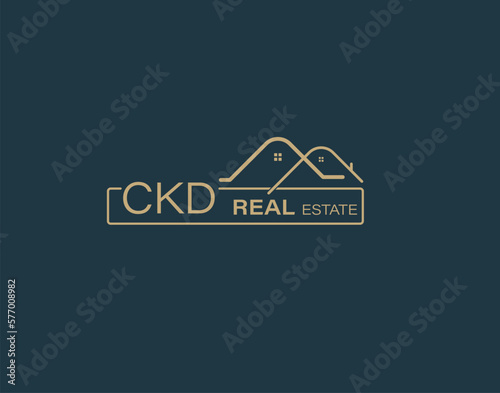 CKD Real Estate and Consultants Logo Design Vectors images. Luxury Real Estate Logo Design