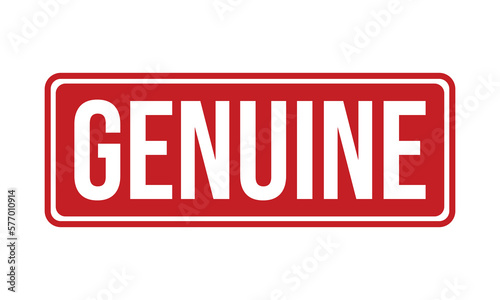 Genuine Rubber Stamp Seal Vector