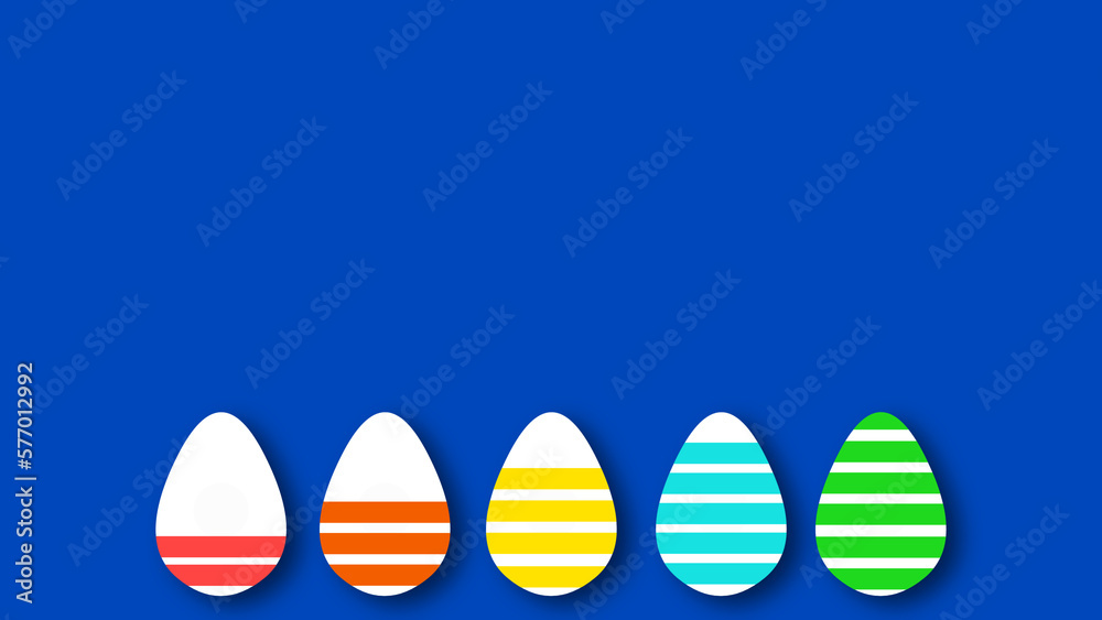Fototapeta premium Easter loading concept illustration with egg shape