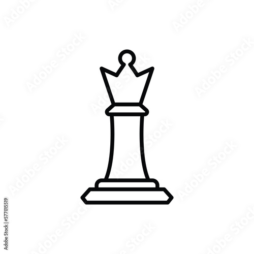 chess, icon, line, vector, illustration, design, logo, template, flat, trendy,collection © waniperih