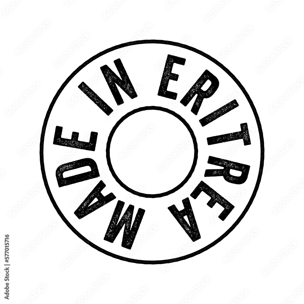 Made in Eritrea text emblem stamp, concept background Made in Eritrea text emblem stamp, concept background