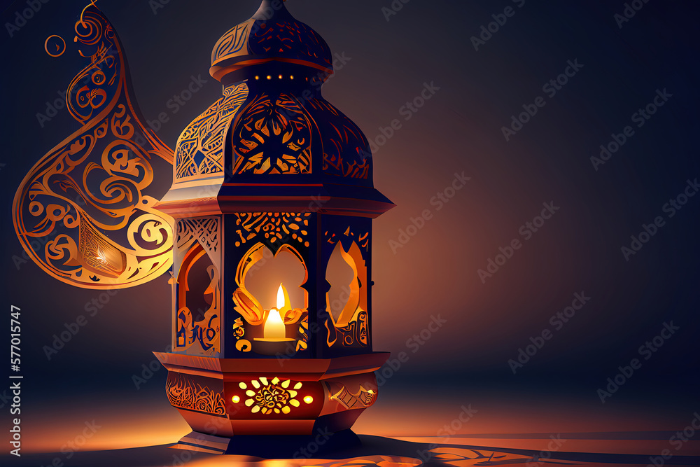 Awesome Eid Mubarak Ramadan Kareem - islamic muslim holiday background with eid lantern or lamp, nice color Awesome Eid Mubarak Ramadan Kareem - islamic muslim holiday background with eid lantern or lamp, nice color
