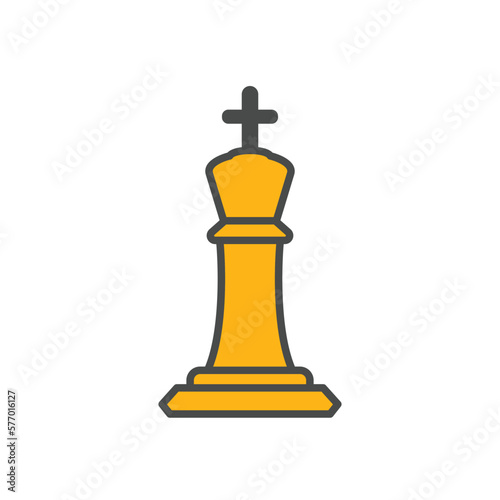 chess, icon,color, vector, illustration, design, logo, template, flat, trendy,collection © waniperih