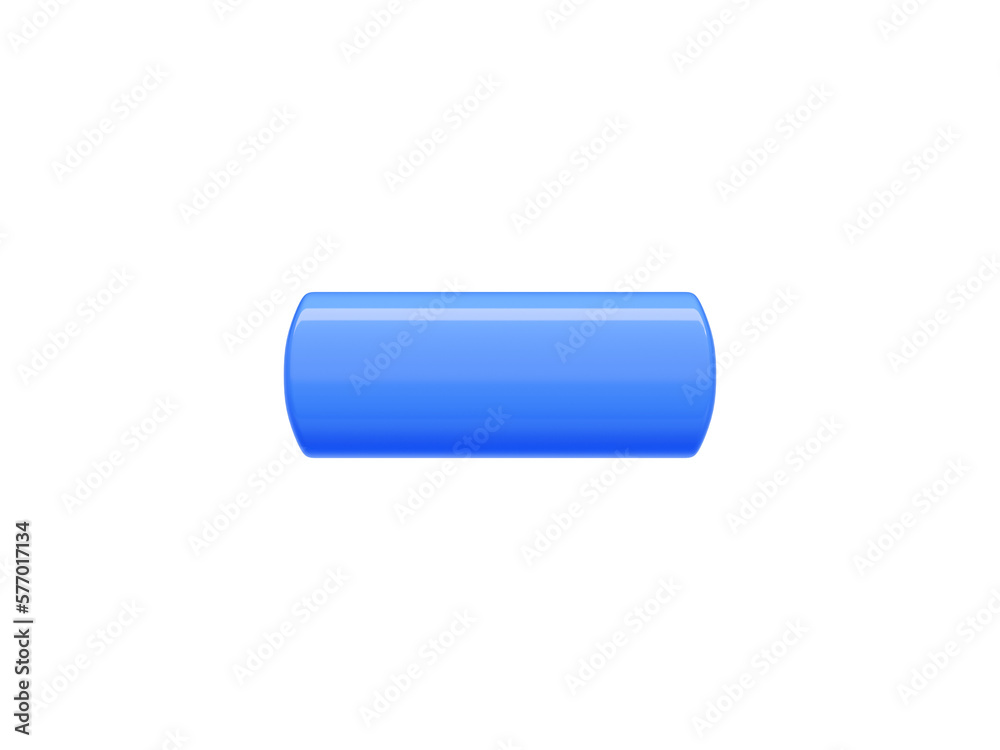 Rectangular long button with rounded and sharp borders 3d render illustration. Rectangular long button with rounded and sharp borders 3d render illustration.
