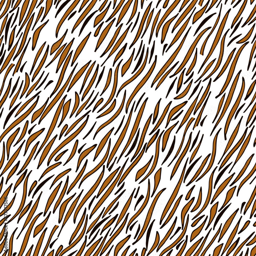 Tiger print skin vector illustration design. Seamless pattern background. Tiger print skin vector illustration design. Seamless pattern background.