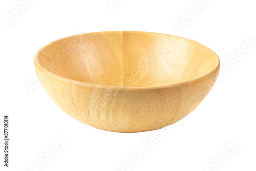 Wooden cup isolated on a transparent background.