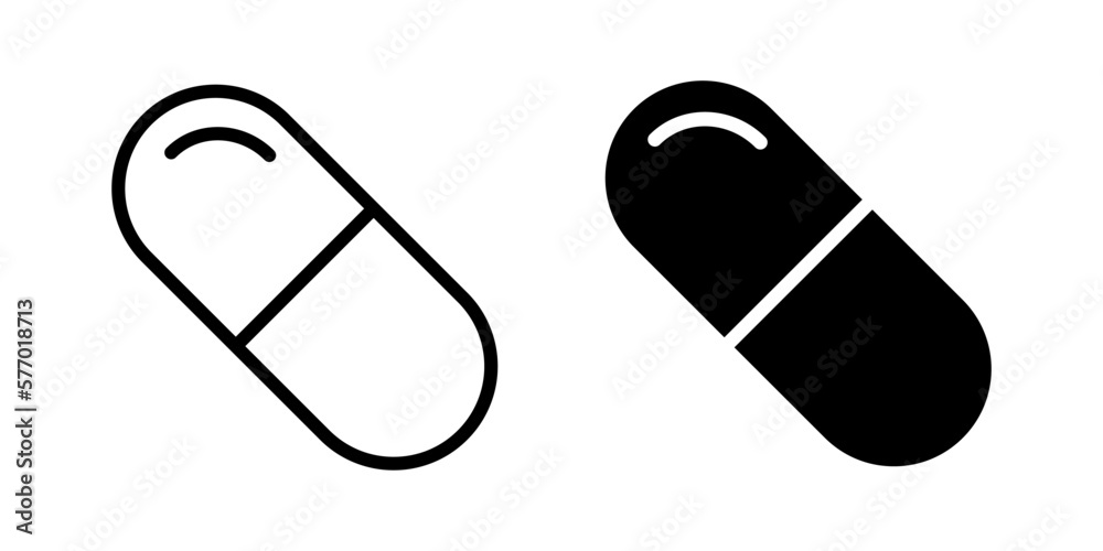 Capsule icon template Capsule icon template