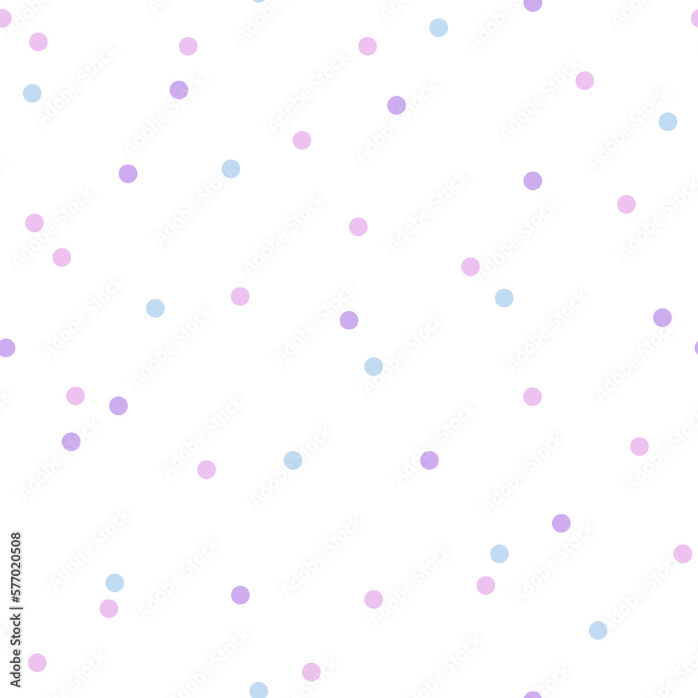 Polka dot seamless pattern. Cute vector background.