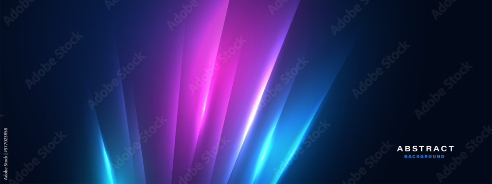 Abstract futuristic background with glowing light effect.Vector illustration  - obrazy, fototapety, plakaty 