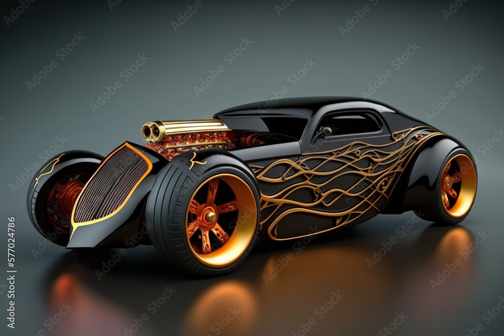 supercar, tuning cars in the style of hot wheels and rocket league,  generative ai Stock Illustration | Adobe Stock