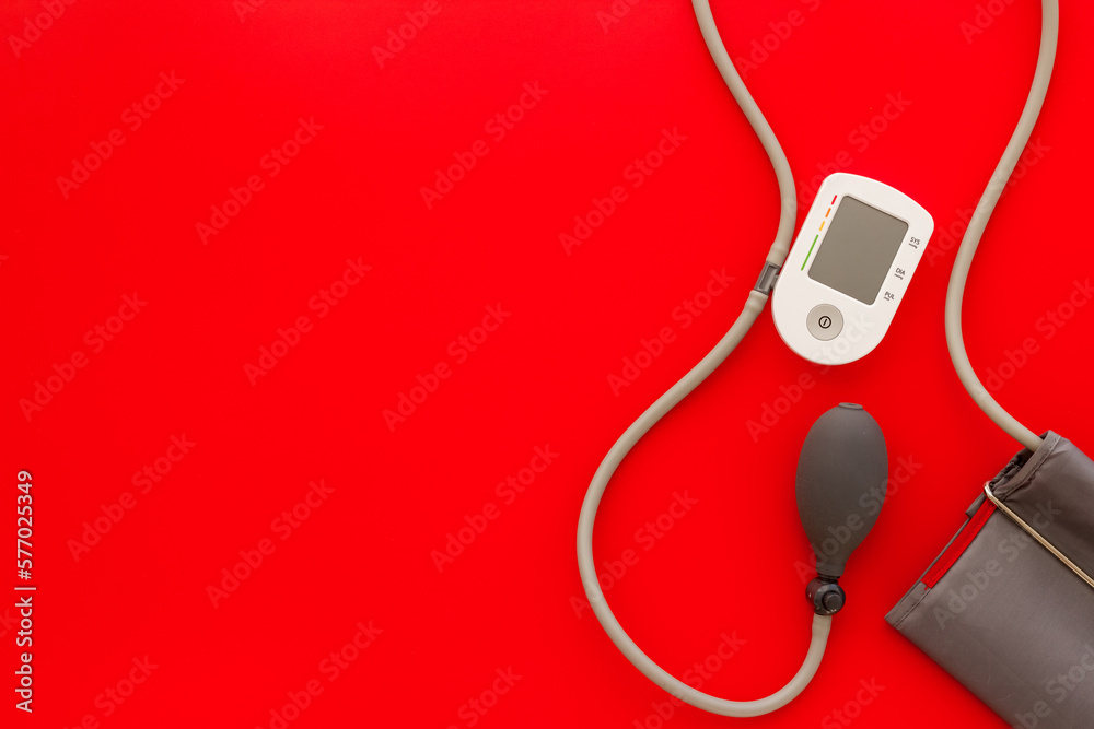 Blood pressure and heart rate test by medical blood pressure monitor Blood pressure and heart rate test by medical blood pressure monitor