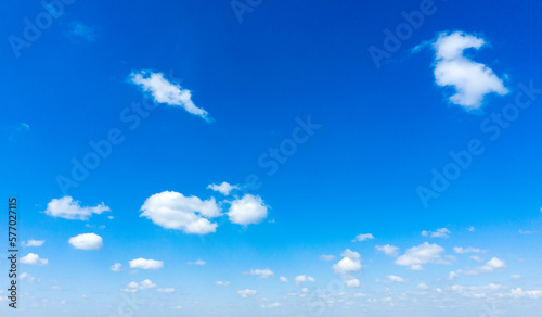 clouds in the blue sky