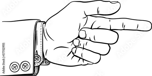 Hand Pointing Finger Direct...