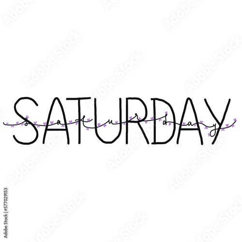 Creative SATURDAY posters design on white background 