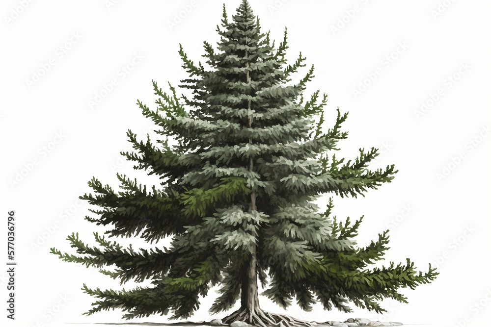 Christmas tree isolated on white Christmas tree isolated on white