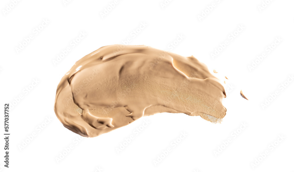 Сorrecting smear of concealer, isolated on a white background.
Сorrecting smear of concealer, isolated on a white background.