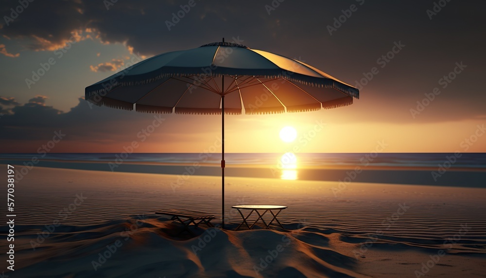 Umbrella on the Beach