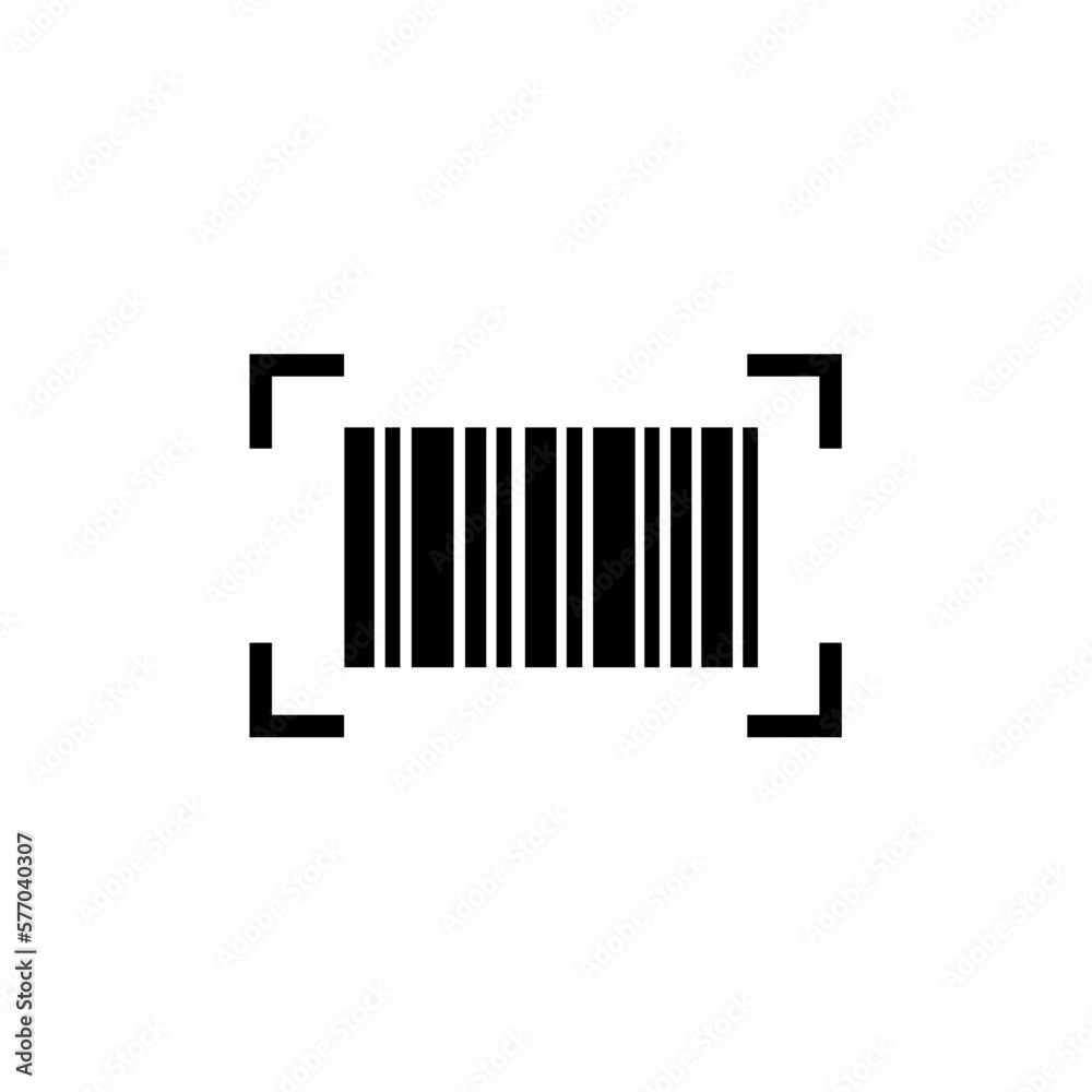 Barcode label icon scan, code, bar, for app web logo banner poster icon - SVG File
