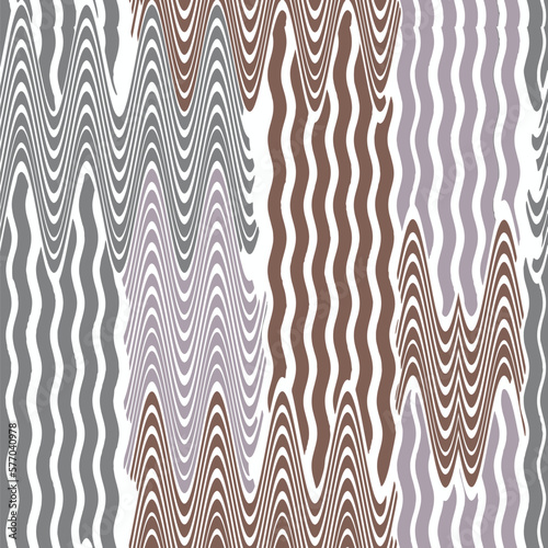 Dyed coastal stripes. Interior decorative weave texture on canvas. Structure vertical irregular artistic striped fabric design . Allover printed . Boho, dyed eclectic texture. Seamless pattern 