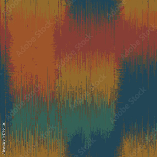 Dyed coastal stripes. Interior decorative weave texture on canvas. Structure vertical irregular artistic striped fabric design . Allover printed . Boho, dyed eclectic texture. Seamless pattern 