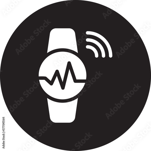 smart watch glyph icon