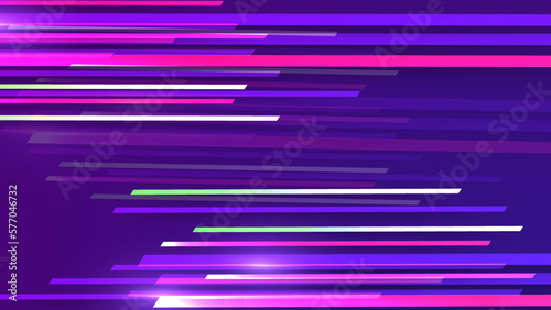 Purple abstract metallic background with 3D layers. Colorful futuristic background with shiny particles
