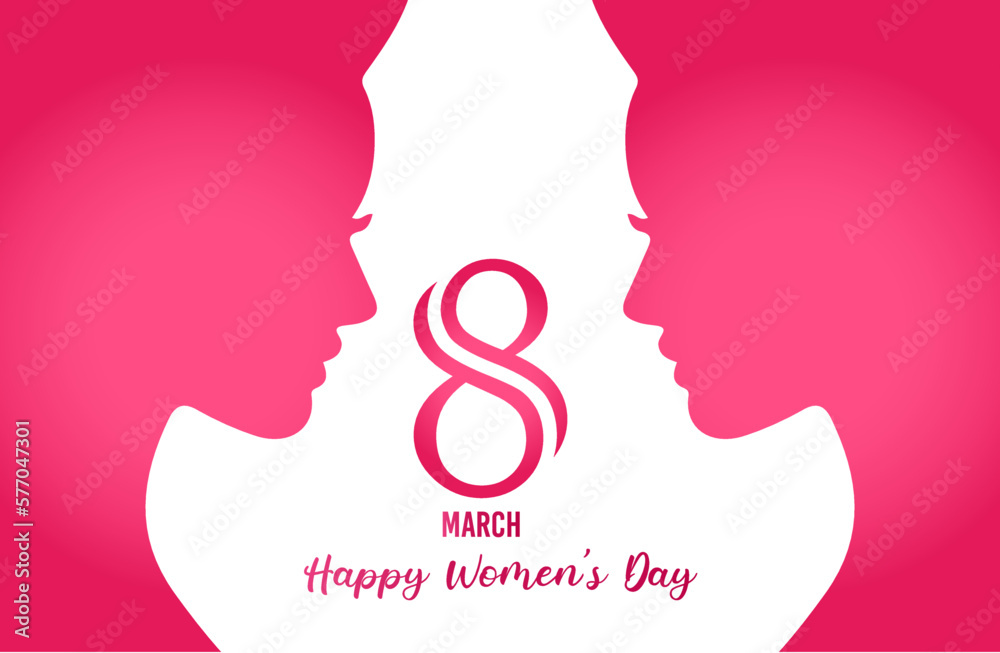 8th March Women's Day vector illustration