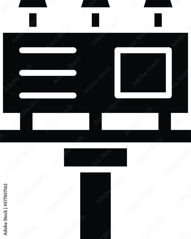 Bill board Vector Icon Design Illustration Bill board Vector Icon Design Illustration