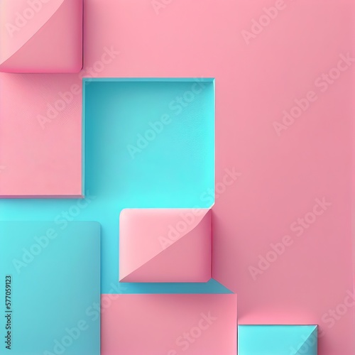 Background bright paper cutouts paper folding Generative AI