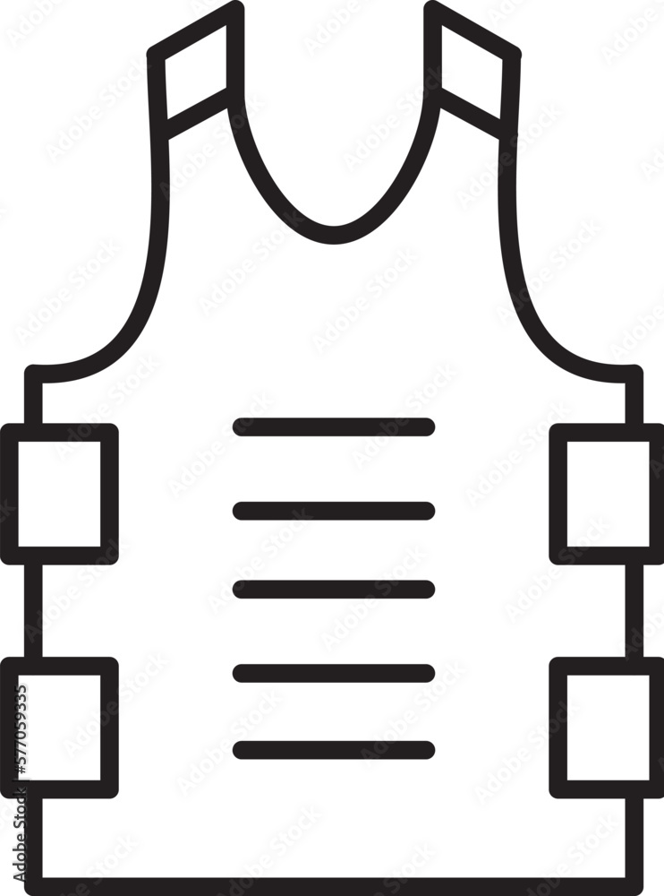 Fototapeta premium vest icon 