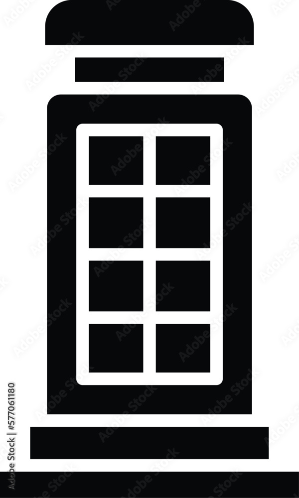 Phone booth Vector Icon Design Illustration Phone booth Vector Icon Design Illustration