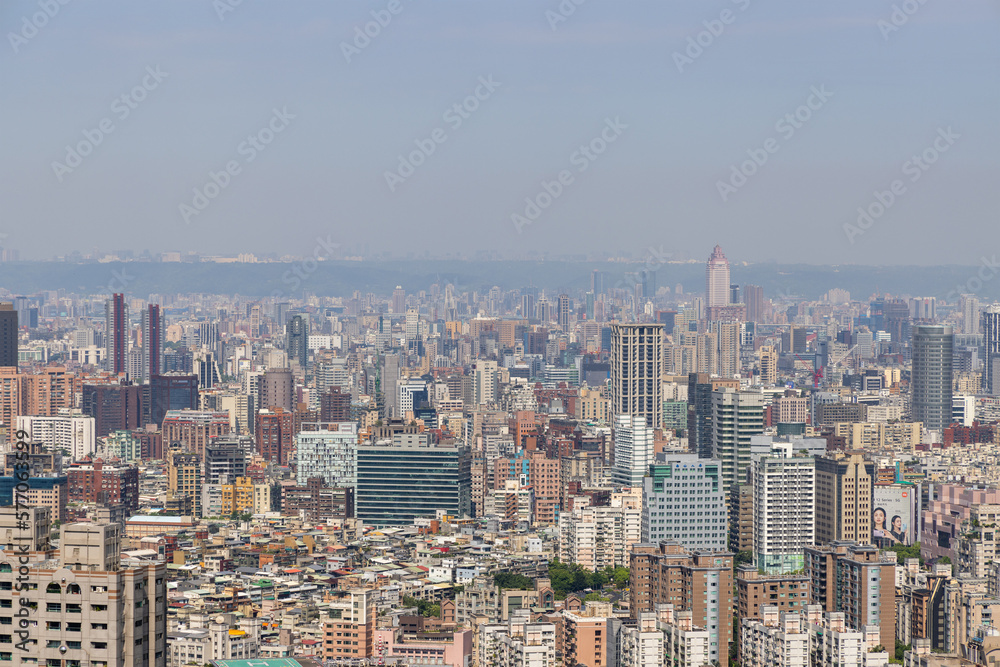 Taipei urban city downtown skyline