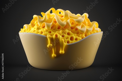 macaroni cheese created using AI Generative Technology