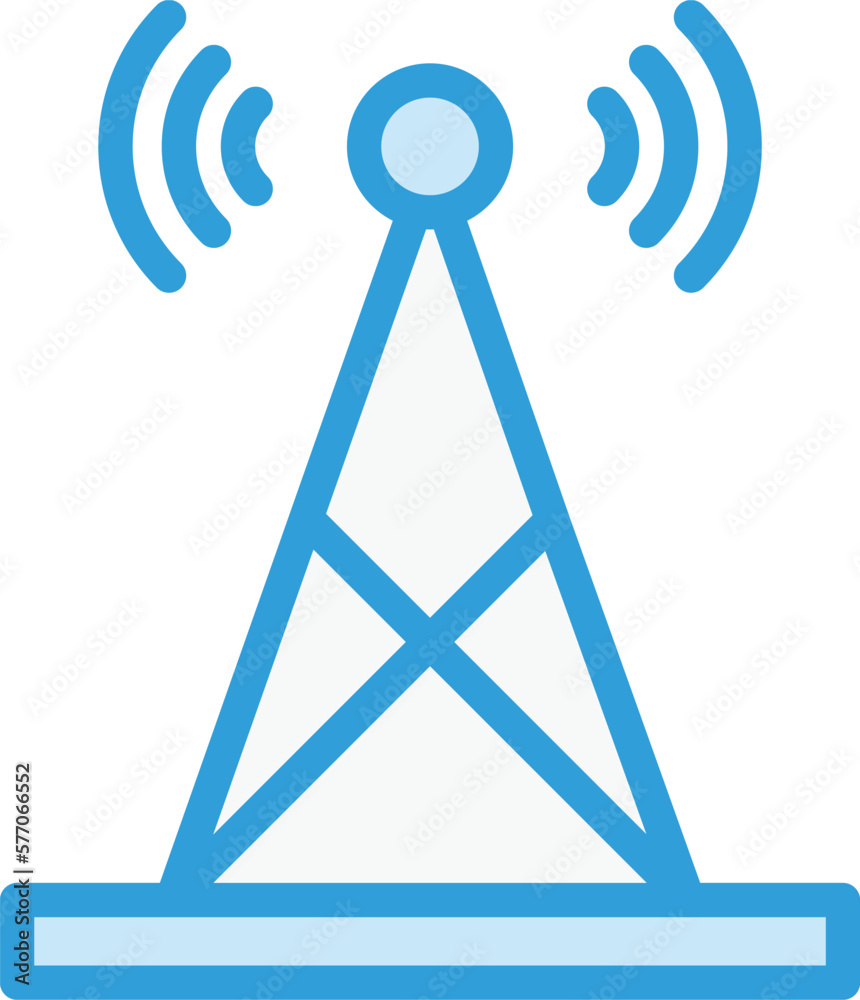 Signal tower Vector Icon Design Illustration Signal tower Vector Icon Design Illustration