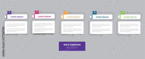 Infographic business banner template design