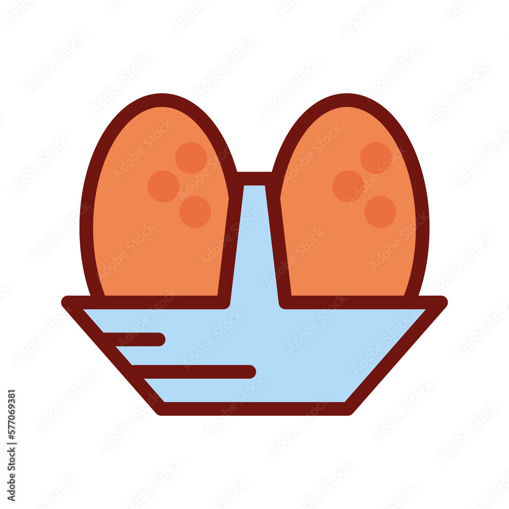 Boiled egg PNG image icon with transparent background Boiled egg PNG image icon with transparent background