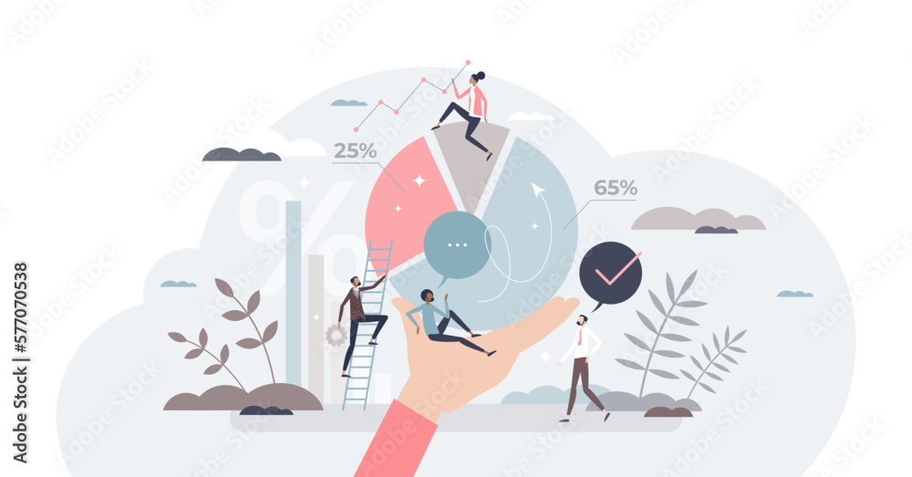 People analytics and data statistics for social research tiny person concept, transparent background. Percentage diagram and chart with calculation and measurements illustration. People analytics and data statistics for social research tiny person concept, transparent background. Percentage diagram and chart with calculation and measurements illustration.