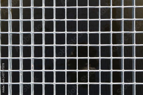 metal grid background