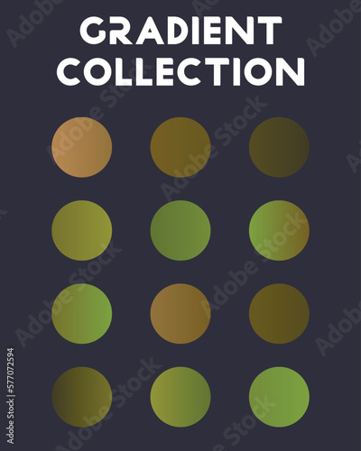 Obraz na płótnie A set of color combinations. Collection of gradients. Vector illustration w salonie