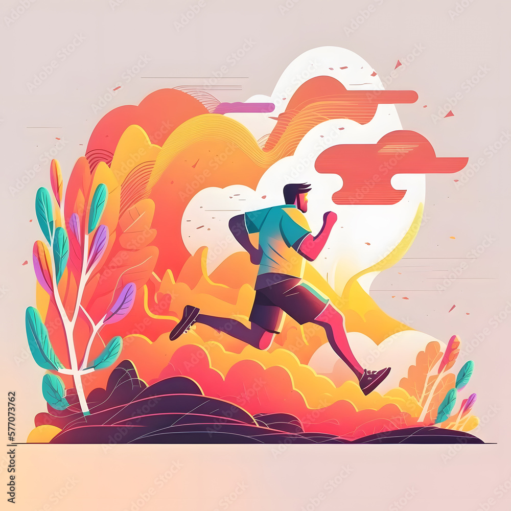 Running In Afternoon Running In Afternoon